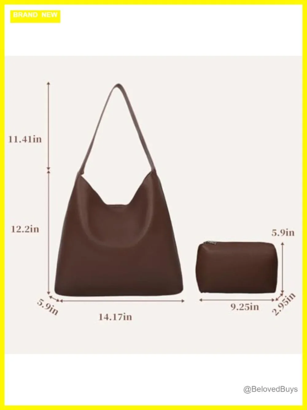 Soft Vegan Leather Hobo Bag for Women Slouchy Shoulder Tote Lightweight